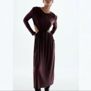 Cut out pleated dress from Zara